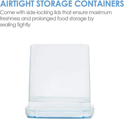Vtopmart Food Storage Containers 2.5L / 84.5oz, 4 Pieces BPA Free Plastic