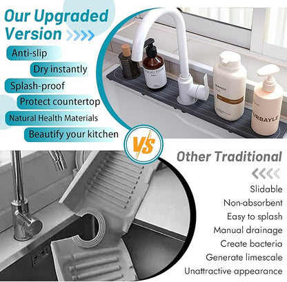 Fast Drying Stone Faucet Mat for Kitchen Sink