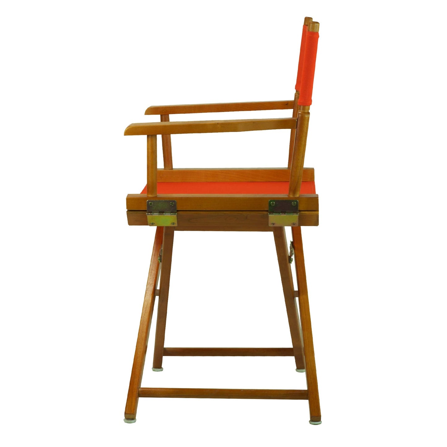 Casual Home 18" Director's Chair Honey Oak Frame with Orange Canvas