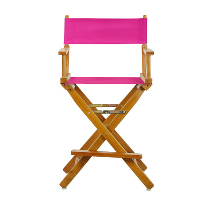 Casual Home 220-05/021-30 Director Chair 24" - Counter Height Honey OakFrame/Magenta Canvas