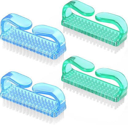 Handle Grip Nail Brush, Hand Fingernail Brush Cleaner Scrubbing Kit Pedicure