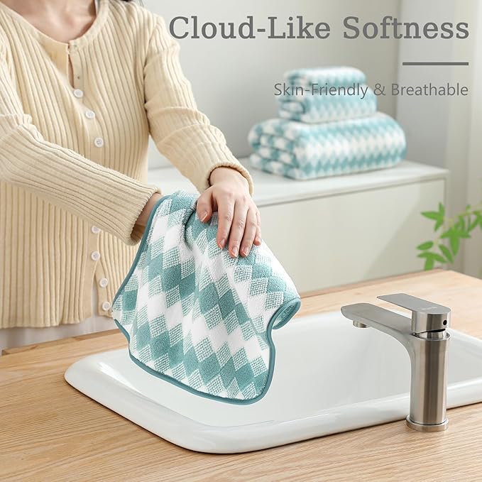 4 Piece Bath Towel Set Oversized Bath Sheet 35"x70" Bathroom Towel Extra Large