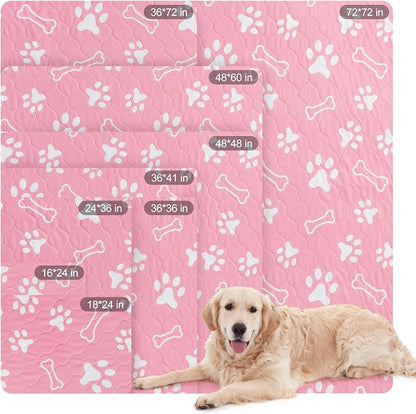 BEAUTYZOO 4 Pack Washable Pee Pads for Dogs, Reusable Puppy Pads for Potty Training, Waterproof Super Absorbent Whelping Pads Mats Non Slip Against Urine for Small Medium Dogs Cats, 36" x 41"