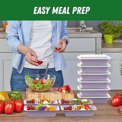50 Pack 32 oz Meal Prep Containers Reusable