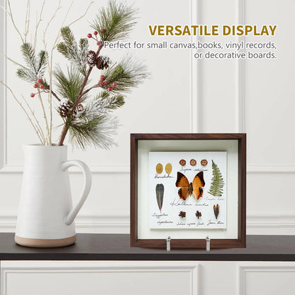 Plate Holder Easel Display Stand - 6 inch Metal Plate Stands for Display - Tabletop Picture Stand - Silver Iron Easels for Display Pictures | Photo Frames | Book | Decorative Plates | Plaque - 2 Pack