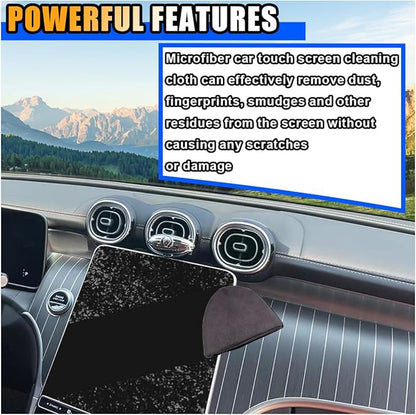 Triangle Car Touch Screen Cleaner Cloth, Microfiber Cleaning Pad Car Cleaning