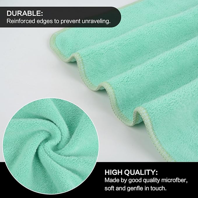 SINLAND Microfiber Facial Cloths Fast Drying Washcloth 12inch x 12inch