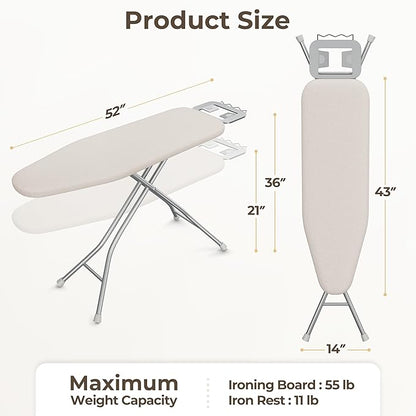 Yaheetech Foldable Ironing Board, Heavy Duty Iron Board