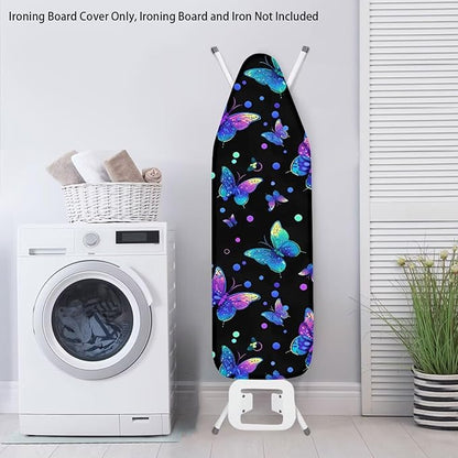 Butterfly Ironing Board Cover and Pad Heat Insulation Covers Stain Resistant