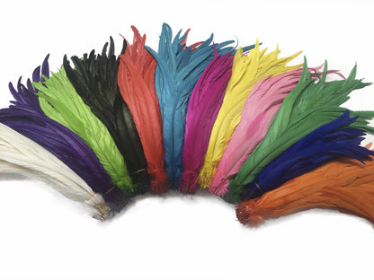 Sowder Golden Yellow Rooster Coque Tail Feathers 12-14inch Lengh Pack of 50