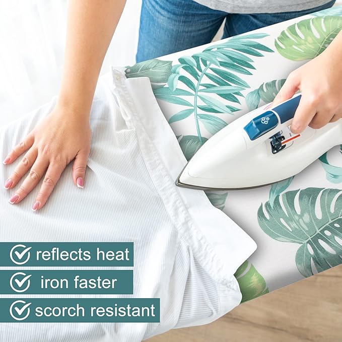 Ironing Board Cover and Pad 15" x 54", 4 Layers Extra Thick Iron Board Cover