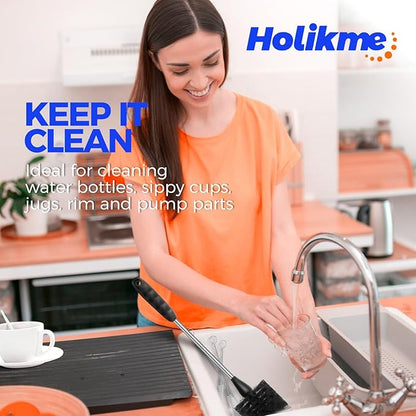 Holikme Bottle Brush Cleaner Set, 3 Straw Cleaner Brush, Bottle Cleaning Brush