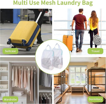 OTraki 2Pcs Small Laundry Bags 10x12 Inch Delicates Lingerie Bags Mesh Wash