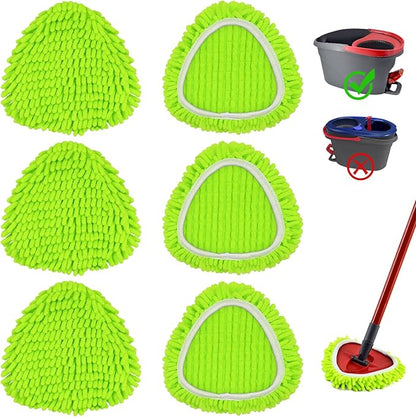 6 Pack Mop Head Replacement Compatiable
