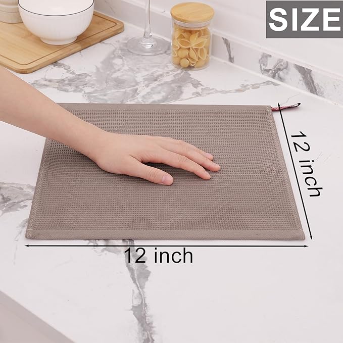 Homaxy 100% Cotton Waffle Weave Dish Cloths