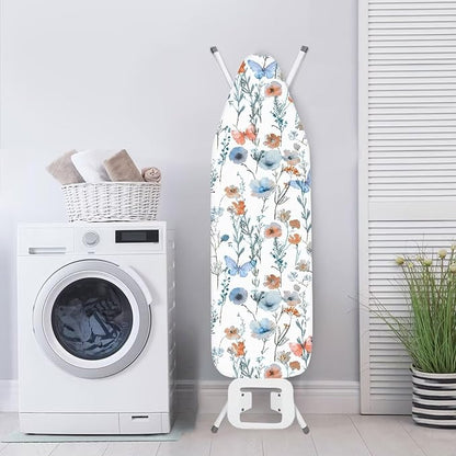 Ironing Board Cover, Standard Size 15x54, Poppy Art Print, Elastic Edge