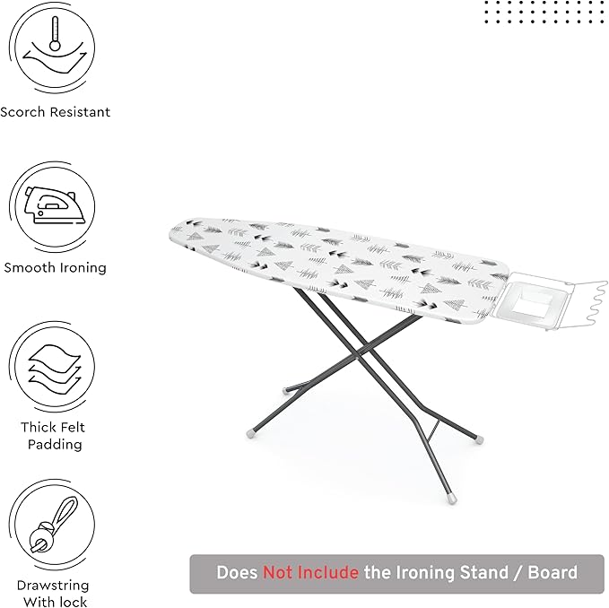 Encasa XO Ironing Board Cover and Pad 42"x14"