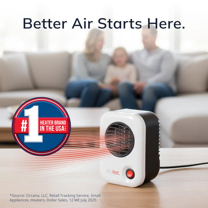 Lasko MyHeat Personal Space Heater, Compact, White