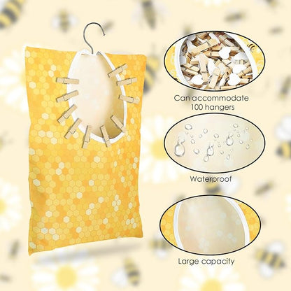 Bee Honeycomb Clothespin Holder