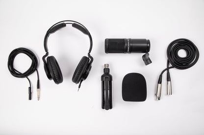 Zoom ZDM-1 Podcast Mic Pack Includes Dynamic Microphone, High-Quality Headphones, Tripod, Windscreen, and XLR Cable