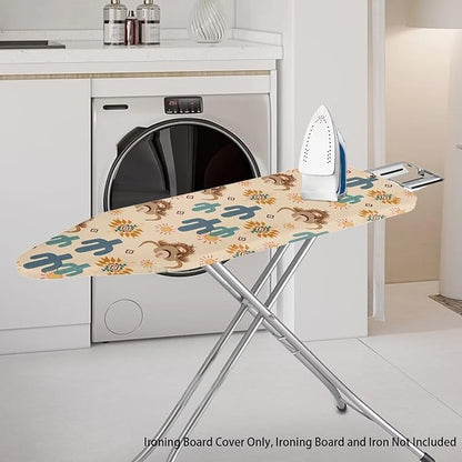 Sprowallow Cactus Cow Ironing Board Cover Stain Resistant Standard Size 15x54