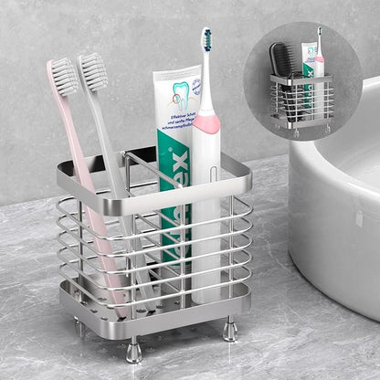 Luxspire Toothbrush Holders for Bathroom, Stainless Steel Electric Toothbrush