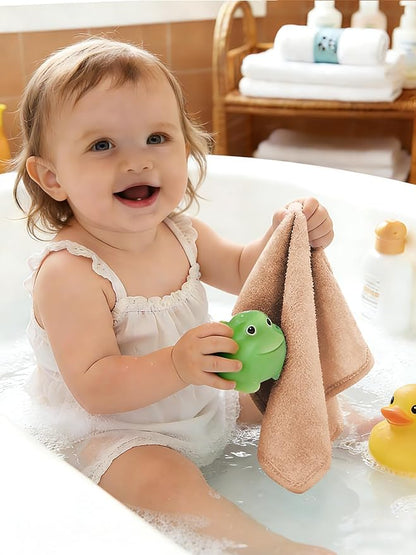 HIPHOP PANDA Baby Washcloths, Rayon Made from Bamboo