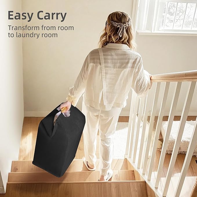 STORAGE MANIAC 3-Pack Large Laundry Hamper, 80L Collapsible Laundry Basket