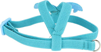 PerGar Parrot Bird Harness Leash, Adjustable Nylon Anti Bite Flying Training Rope, Pet Outdoor Traction Lead, Blue, S