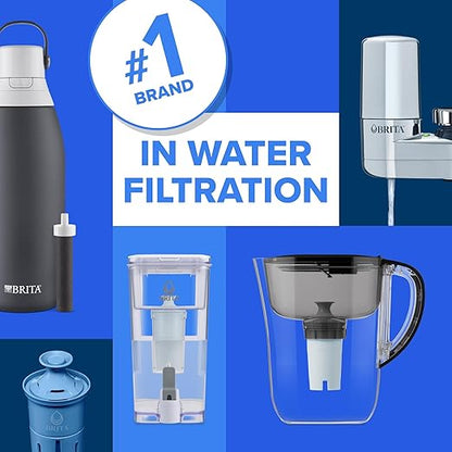 Brita Faucet Mount Water Filter System, No-Wait Filtration, Easy Install