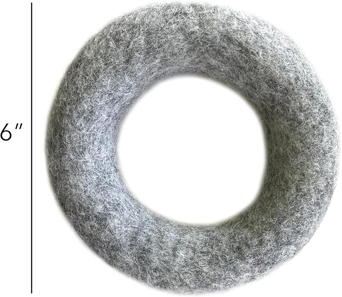 Large Wool Dog Ring Toy – Durable Organic Dog Ring for Medium & Large Dogs – Eco Friendly Natural Dog Toy – Creature ECO - 1 Pack