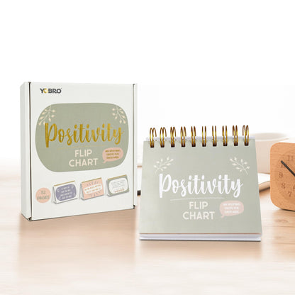 Inspirational Gifts for Women, Motivational Desk Calendar, Desktop Flip Calendar with Daily Positive Affirmations & Happy Quotes, Office Desk Decor & Accessories for Women, Green