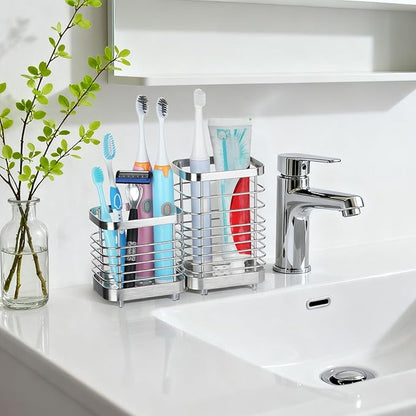 MYITYARD Toothbrush Holder for Bathroom, Stainless Steel Ventilated Electric