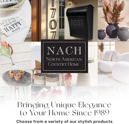 NACH Large Wall Mount Mailbox, 15.07 x 12.44 x 5.39 inches, Black Mailboxes for Outside Wall Mount, Waterproof - The Sylvia Mailbox