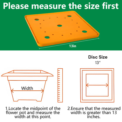 LFUTARI 13" Square Planter Insert, Reusable Large Plant Pots Insert with Liner, Plastic Planter Pot Fillers for Indoor and Outdoor 16''-19'' Plants Containers (Actual Size 13x13)
