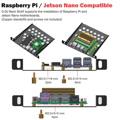 GeeekPi DeskPi RackMate TT Mini Server Cabinet for Mini PC, Network, Servers, Audio, and Video Equipment