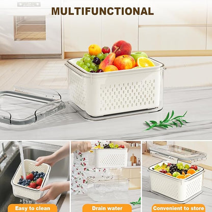 4 Pcs Fruit Storage Containers for Fridge