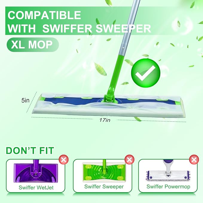 40 Count XL Wet Mopping Cloths for Swiffer Sweeper XL Mop