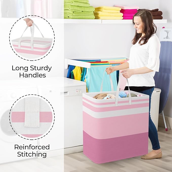 StorageRight Large Collapsible Laundry Basket Hamper