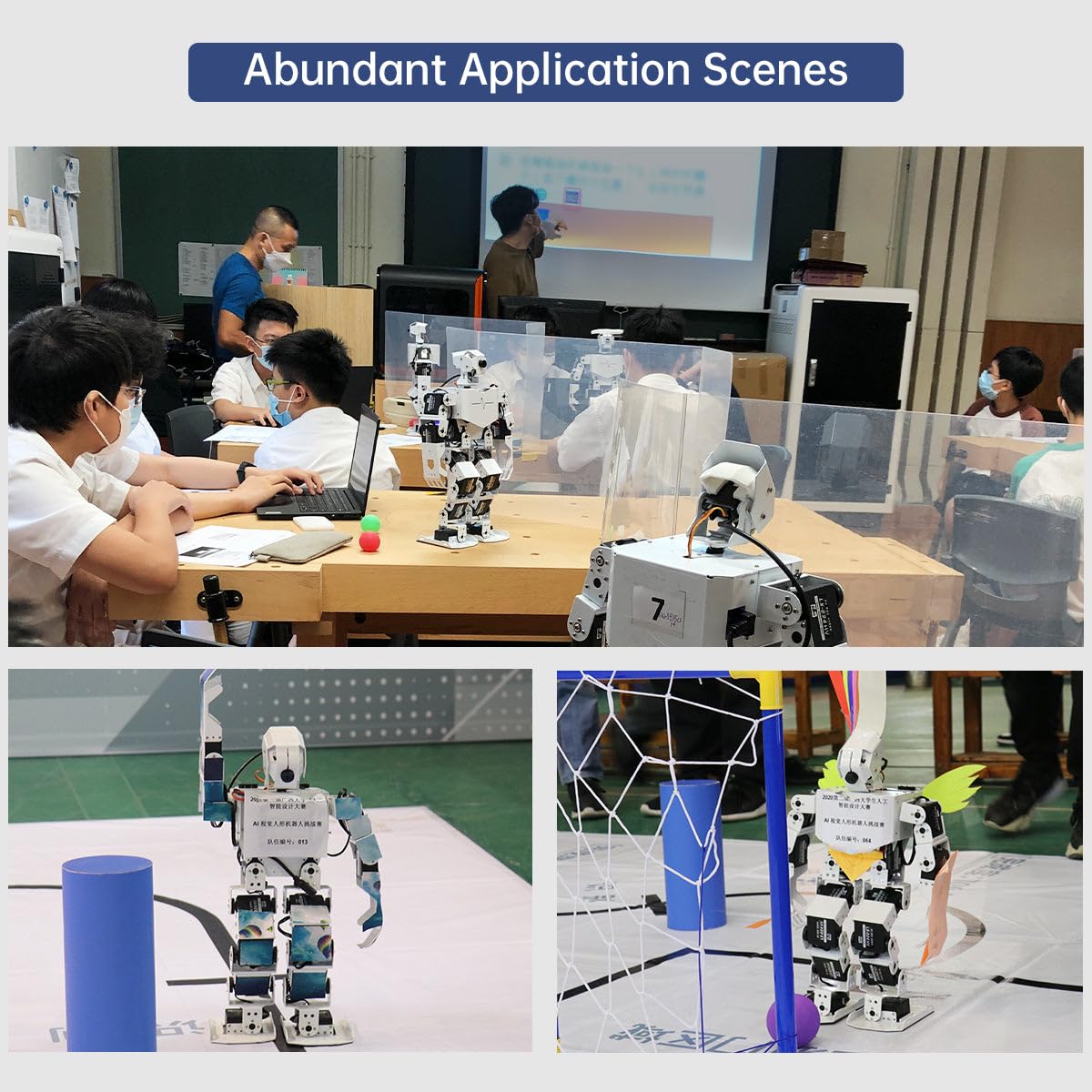 HIWONDER Humanoid Robot with ChatGPT Multimodal AI Models AI Embodied Intelligent Vision Scene Voice Understanding 18DOF Educational Robot Kit Python Programming, TonyPi Advanced & RaspberryPi 5 8GB