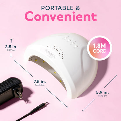 SUNUV UV LED Nail Lamp, Gel Light for Nail Polish UV Dryer with 3 Timers SUNone White