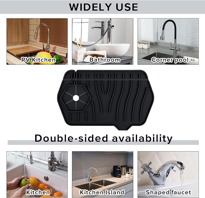 Silicone Sink Splash Guard Kitchen Splash Guard