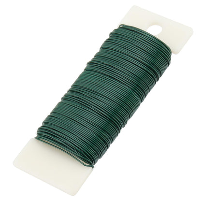 SENJEOK 20 Pack 38 Yards Green 22 Gauge Floral Wire, Flexible Paddle Wire for Crafts Wreaths Flower Floral Arrangements