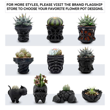 Dak Haan Succulent Pot with Drainage – Indoor Plant Pots, Artistic Design Flower Pots,Personalized Custom Mothers Day Plant Pot, ShallowSucculents Pots Bowls for Home, Office, Weddings & Party Décor