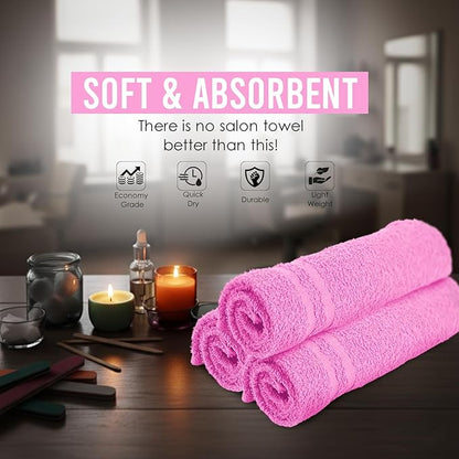 Hand Towels Pink Economy Towels Salon Towels