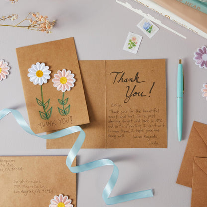 Sustainable Greetings Wedding Card Set - 48 Count, 4 x 6 In Brown Kraft Cardstock - Blank Greeting Notes & Envelopes for DIY Invitations & Birthday Wishes