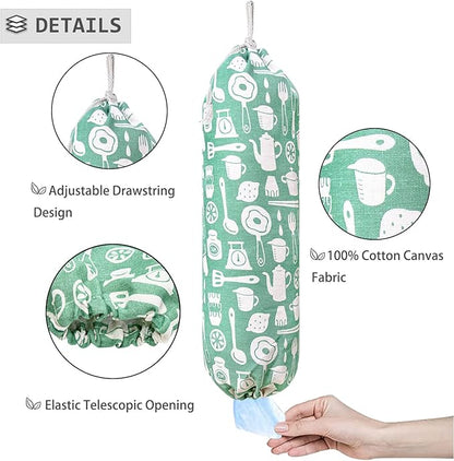 Plastic Bag Holder, Wall Mount Plastic Bag Organizer, Shopping Bags Carrier