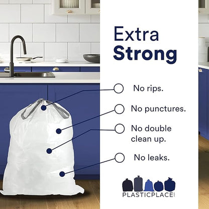 Plasticplace Custom Fit Trash Bags | Compatible