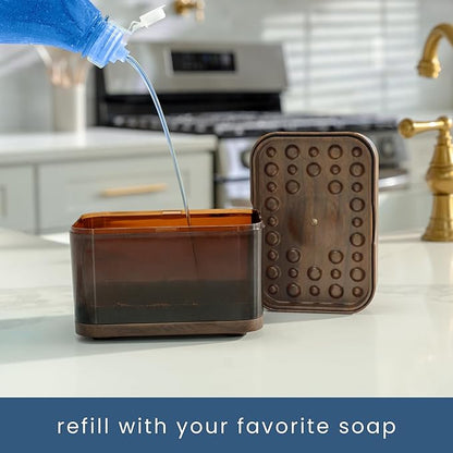 S&T INC. Dish Soap Dispenser and Sponge Holder
