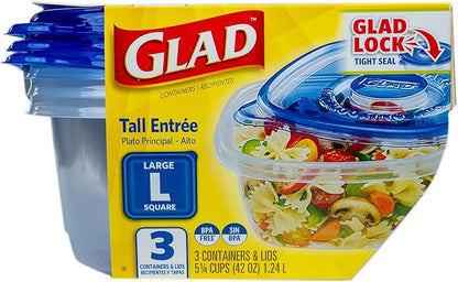 Glad GladWare Tall Entree Food Storage Containers
